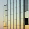 2005 Sunset in a glass building