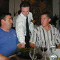 San Diego Four, California, US - 22nd September 2005, In the restaurant