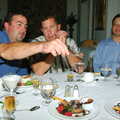 Brian waves some food around, San Diego Four, California, US - 22nd September 2005