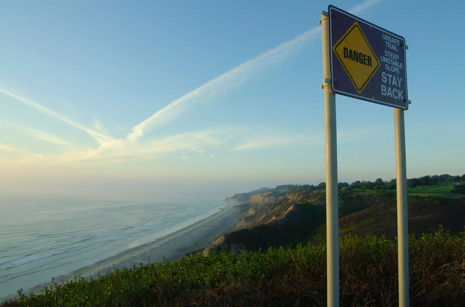 A danger sign, from San Diego Four, California, US - 22nd September 2005