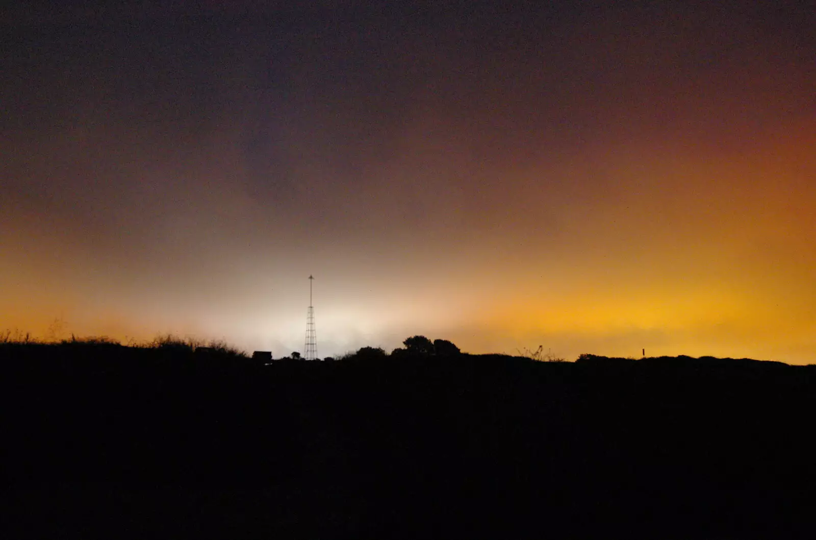 Light pollution from San Diego, from San Diego Four, California, US - 22nd September 2005