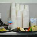 A stack of paper cups in a meeting room, San Diego Four, California, US - 22nd September 2005