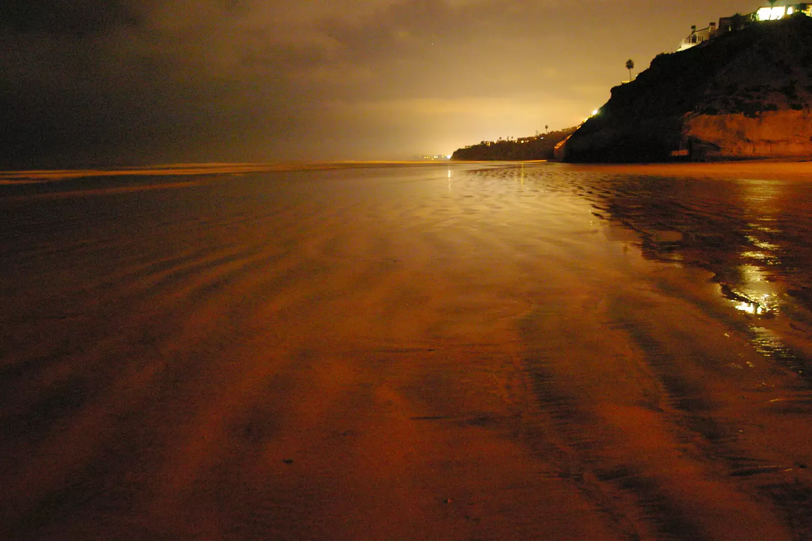 Solana Beach at night, from San Diego Four, California, US - 22nd September 2005