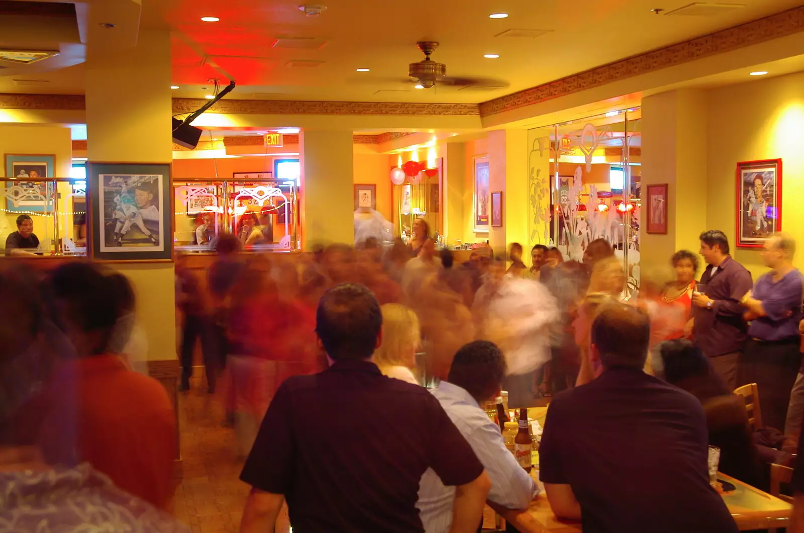 The scene in the Marriott Hotel bar, from San Diego Four, California, US - 22nd September 2005