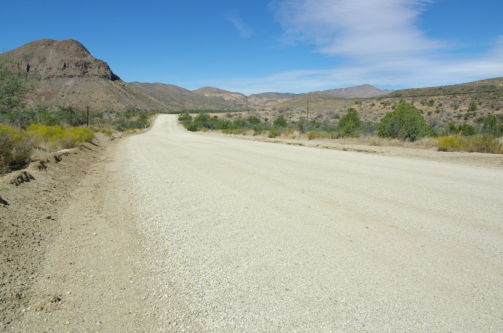 A gravel road from California Desert: El Centro, Imperial Valley, California, US - 24th September 2005