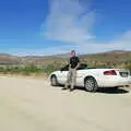 A selfie of Nosher and the Sebring convertible, California Desert: El Centro, Imperial Valley, California, US - 24th September 2005