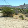 Desert scrub and a petrol station, California Desert: El Centro, Imperial Valley, California, US - 24th September 2005