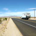 A Budget rent-a-van trundles by, California Desert: El Centro, Imperial Valley, California, US - 24th September 2005