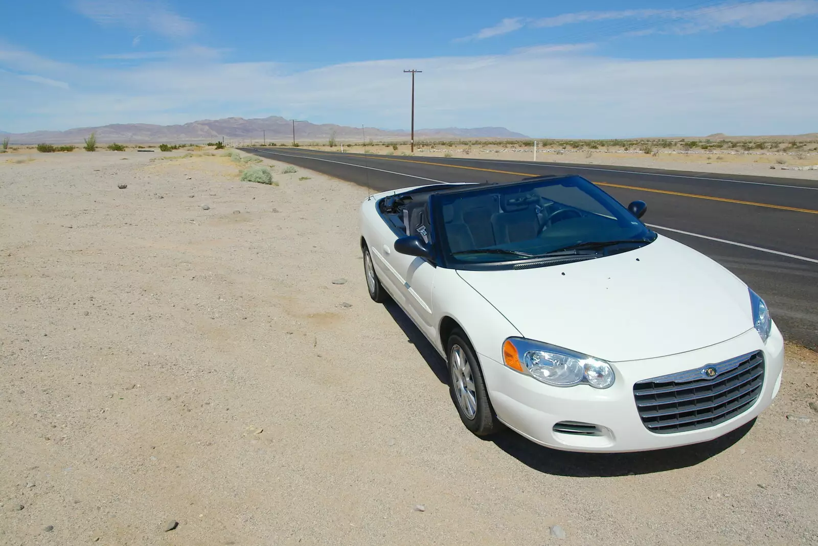 The Sebring convertible, from California Desert: El Centro, Imperial Valley, California, US - 24th September 2005