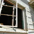 Smashed 1930s-style windows, California Desert: El Centro, Imperial Valley, California, US - 24th September 2005