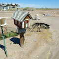 A curious house-letterbox on a stick, California Desert: El Centro, Imperial Valley, California, US - 24th September 2005