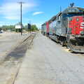 A beat-up train at El Centro, California Desert: El Centro, Imperial Valley, California, US - 24th September 2005