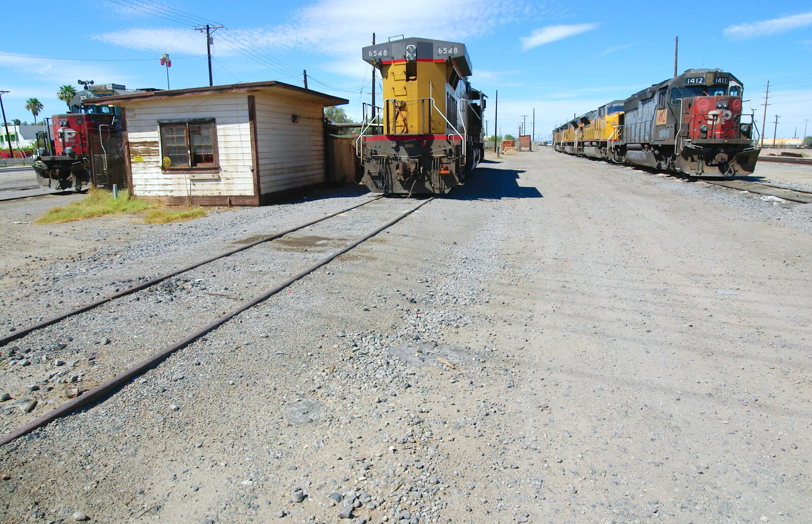 More dusty rail-yard action from California Desert: El Centro, Imperial Valley, California, US - 24th September 2005