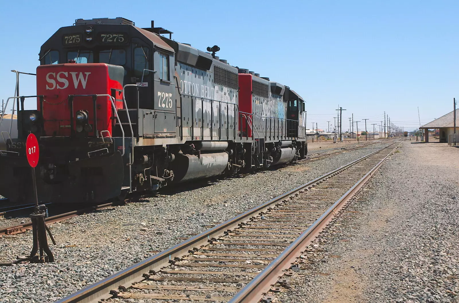 Loco 7275 - Cotton Belt, from California Desert: El Centro, Imperial Valley, California, US - 24th September 2005