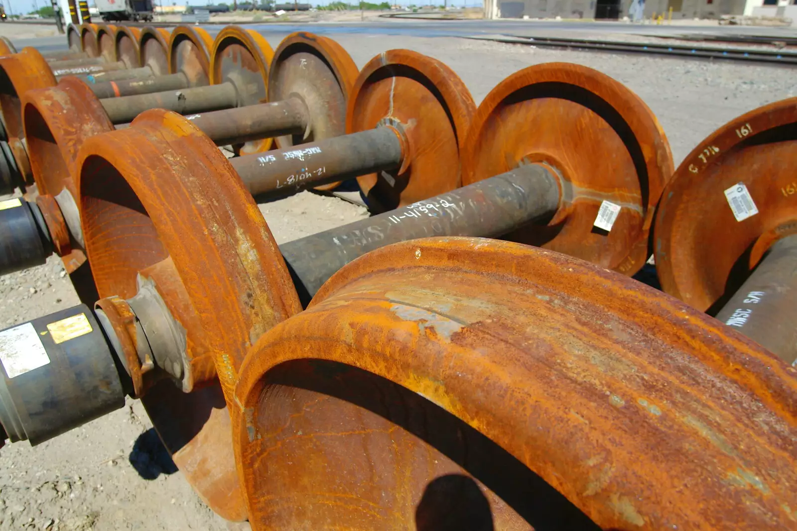 More rusty wheels, from California Desert: El Centro, Imperial Valley, California, US - 24th September 2005