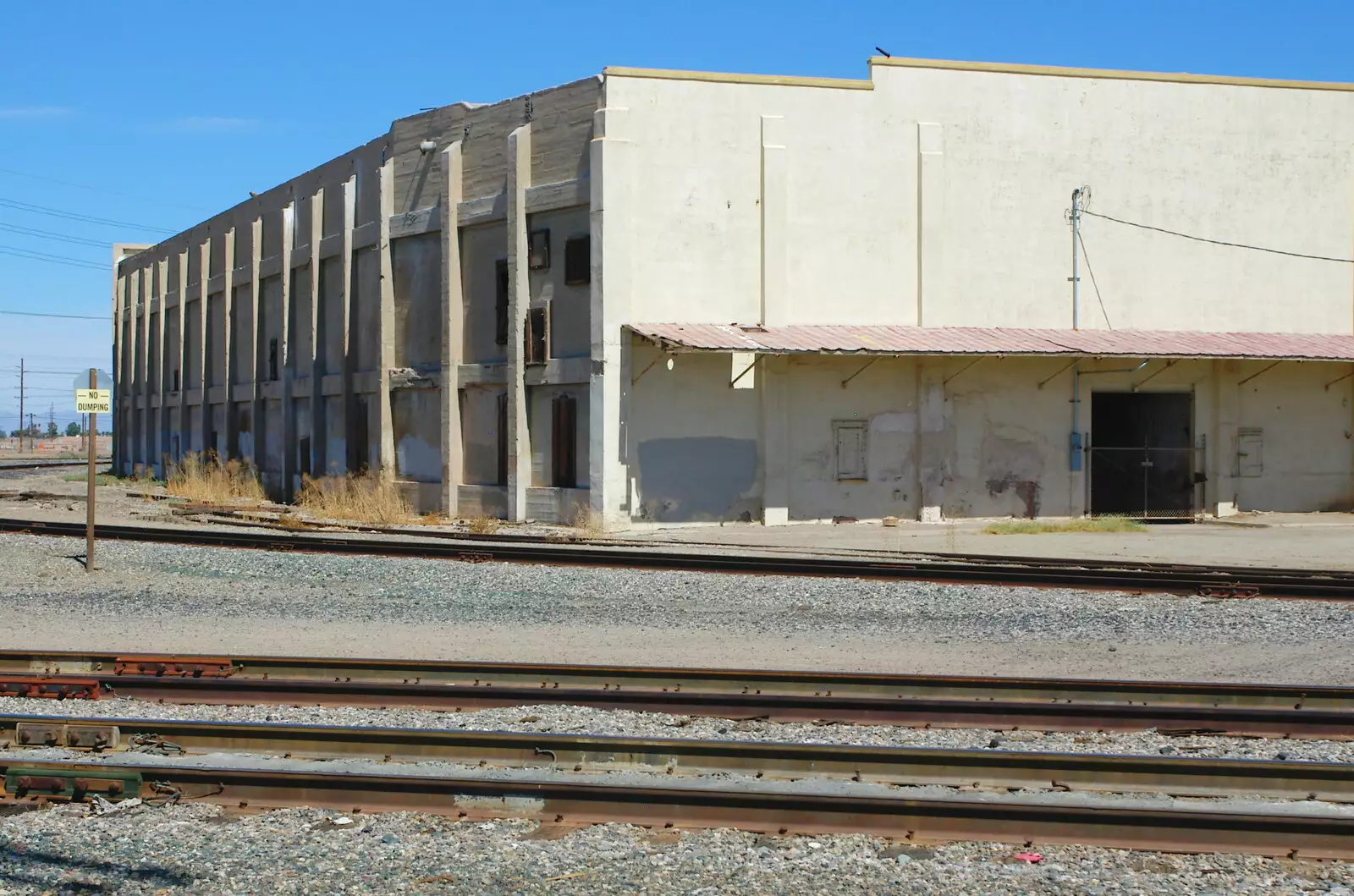 A deserted warehouse, from California Desert: El Centro, Imperial Valley, California, US - 24th September 2005