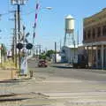 An El Centro railroad crossing, California Desert: El Centro, Imperial Valley, California, US - 24th September 2005