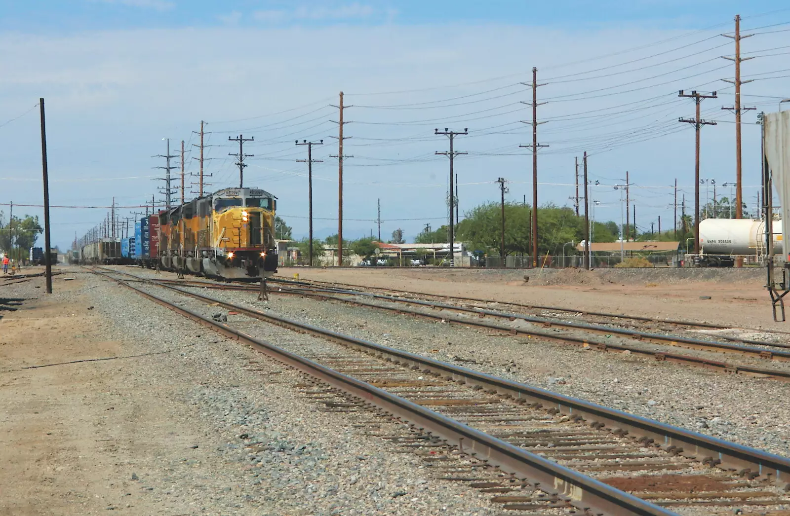 The railway yard, from California Desert: El Centro, Imperial Valley, California, US - 24th September 2005