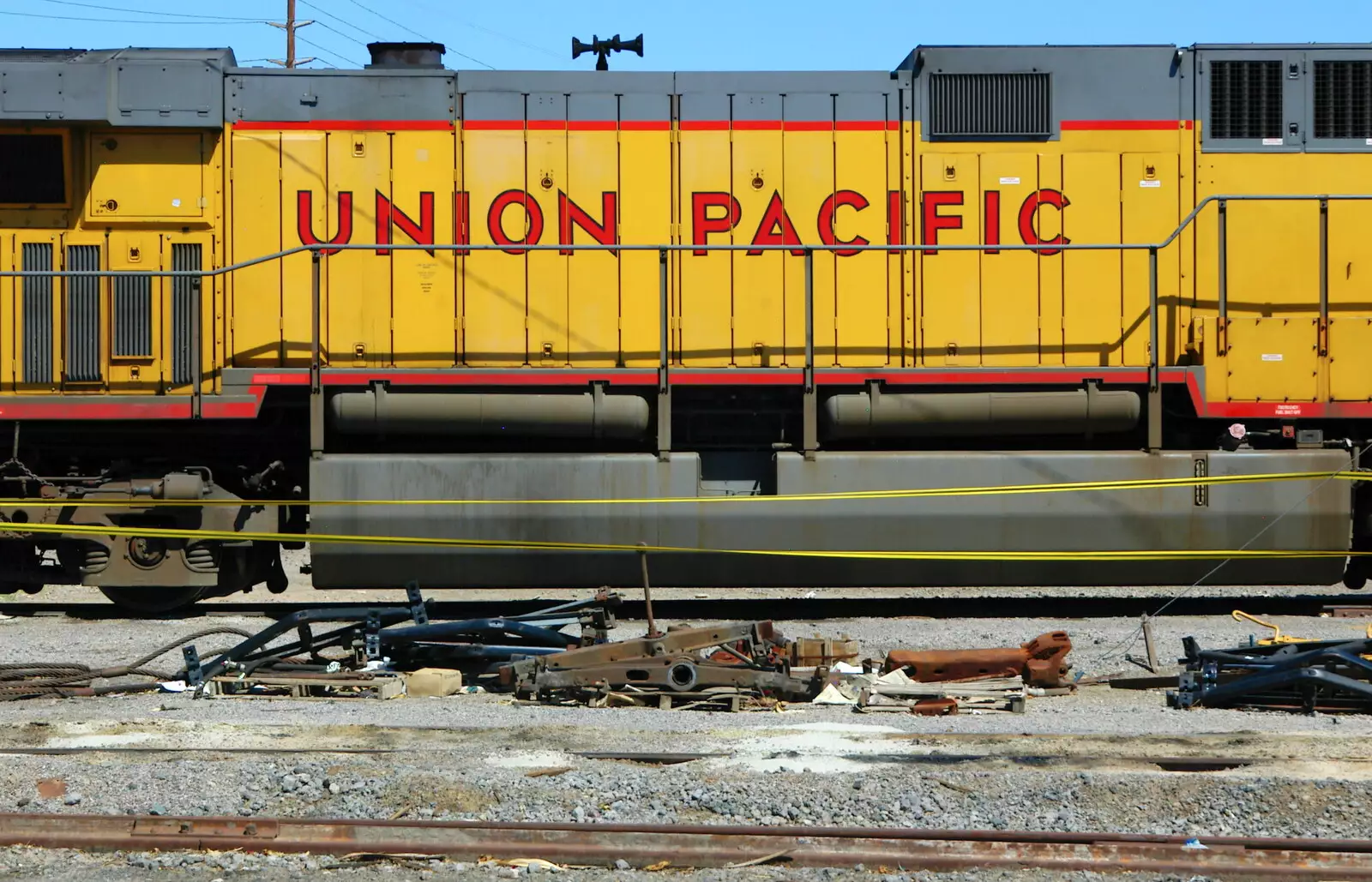 A Union Pacific train, from California Desert: El Centro, Imperial Valley, California, US - 24th September 2005