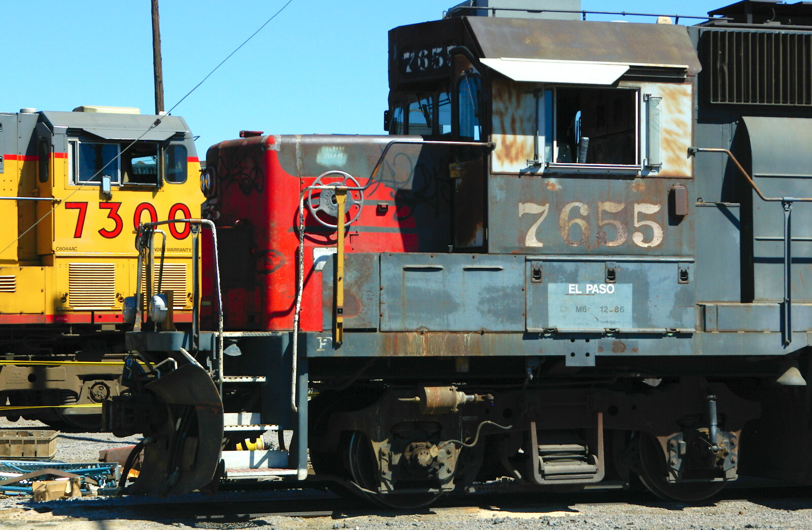 7300 and 7655 El Paso from California Desert: El Centro, Imperial Valley, California, US - 24th September 2005