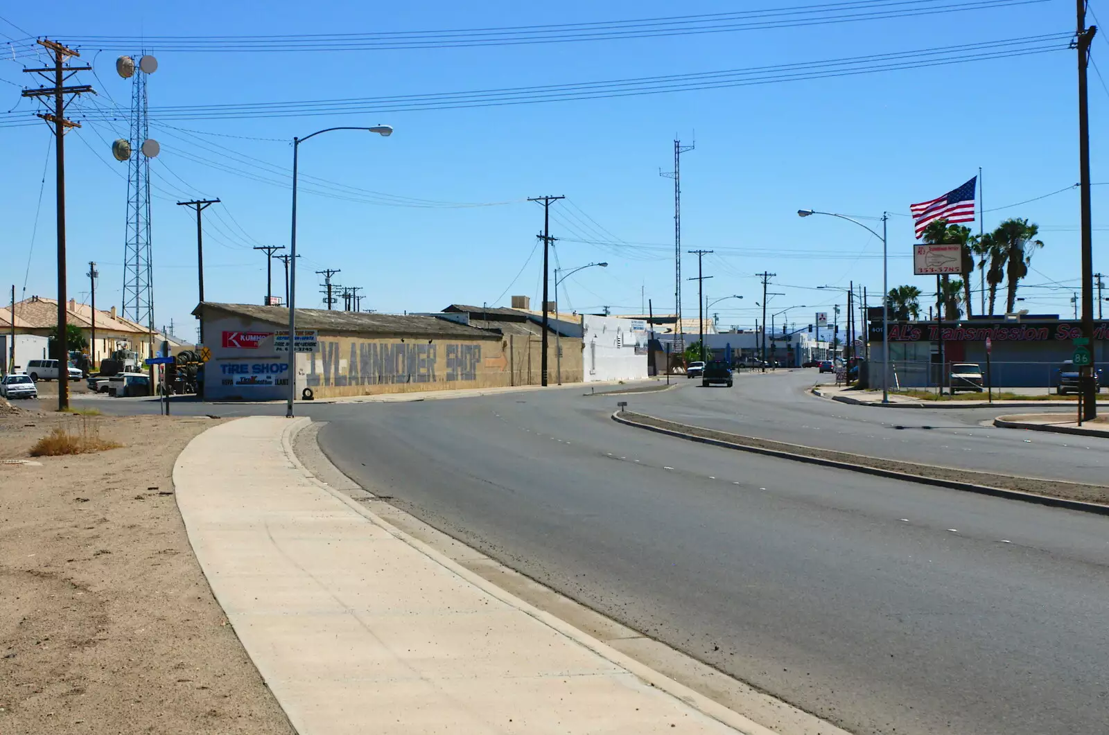 Looking back into El Centro, from California Desert: El Centro, Imperial Valley, California, US - 24th September 2005