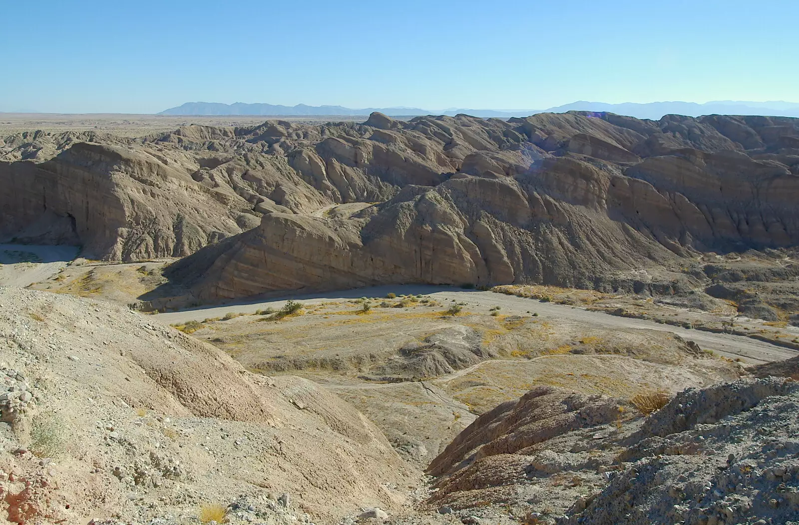 Moonscape in the badlands, from California Desert 2: The Salton Sea and Anza-Borrego to Julian, California, US - 24th September 2005