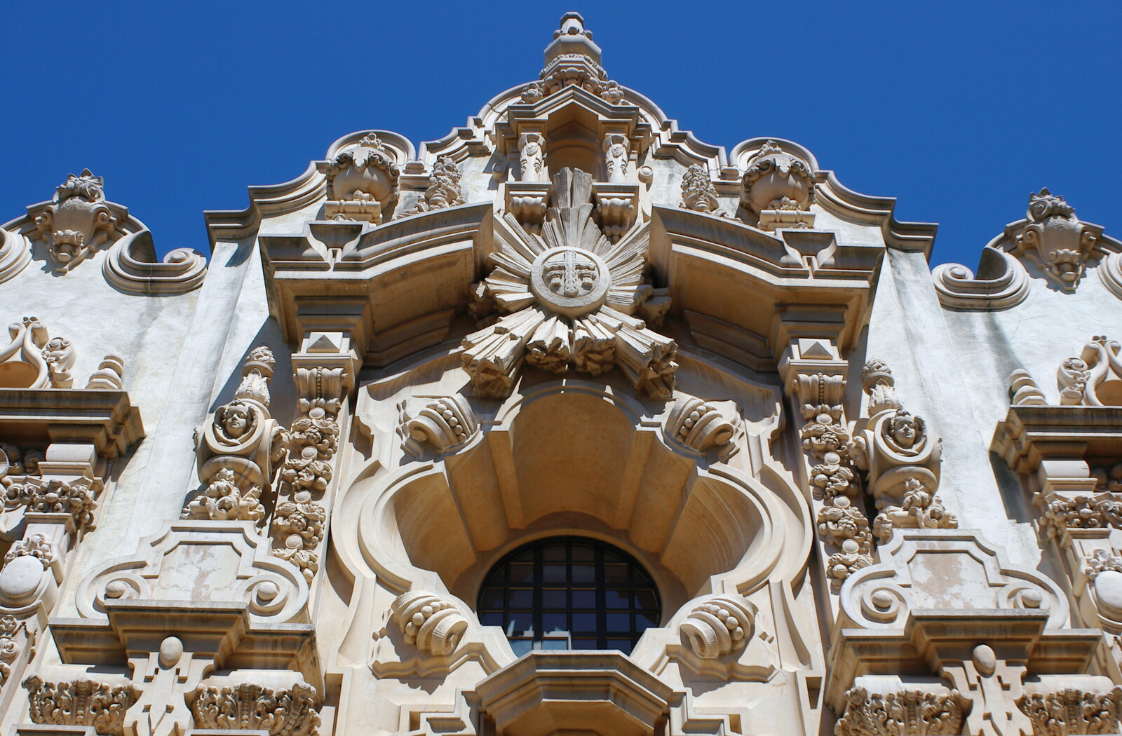Scenes and People of Balboa Park, San Diego, California - 25th September 2005: Architectural detail