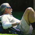 Another photographer takes a break and surveys the world, Scenes and People of Balboa Park, San Diego, California - 25th September 2005