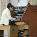 A woman from Bournemouth plays the Spreckels Organ, Scenes and People of Balboa Park, San Diego, California - 25th September 2005