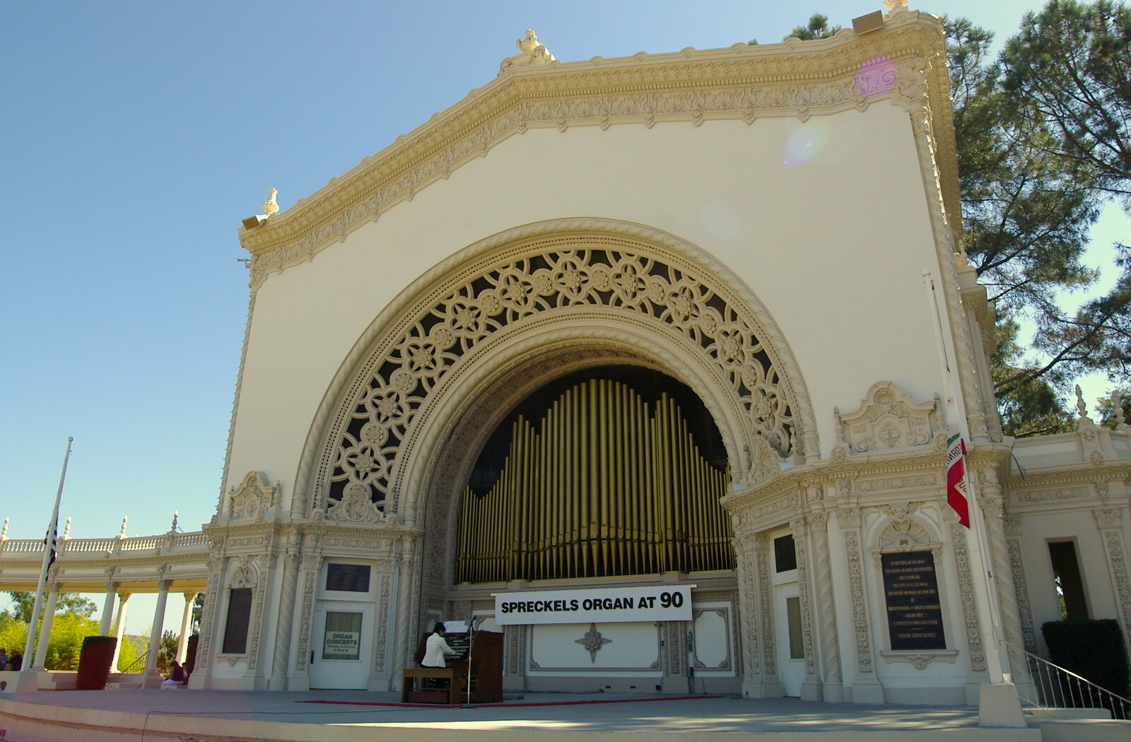 Scenes and People of Balboa Park, San Diego, California - 25th September 2005: The Spreckels Organ