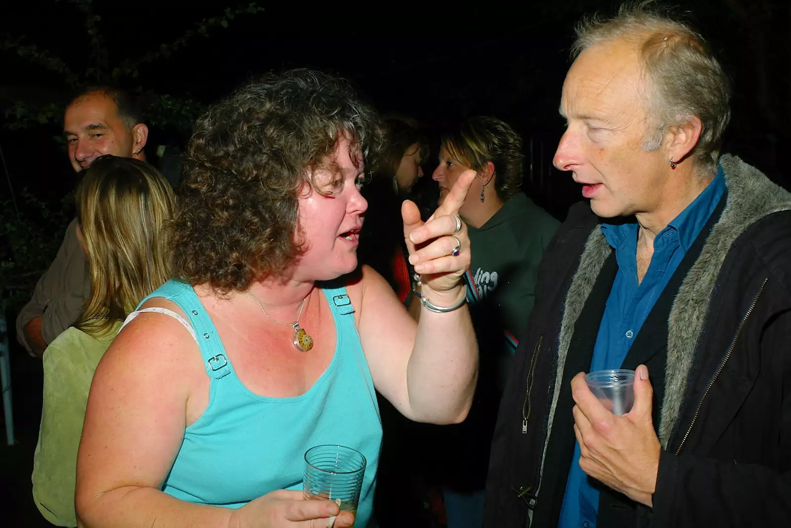 Jo wags her finger at Henry, from Jo and Steph's Party, Burston, Norfolk - 30th September 2005