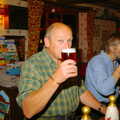 Mick The Brick sups a beer, The BSCC Presentation and a Murder Mystery, Brome and Gislingham, Suffolk- 6th October 2005