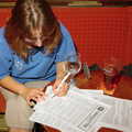 The BSCC Presentation and a Murder Mystery, Brome and Gislingham, Suffolk- 6th October 2005, Suey writes something down