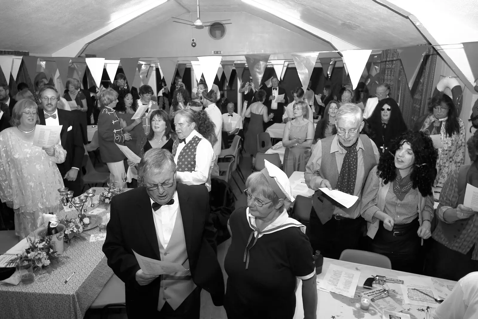 The whole village hall is singing, from Dave Read Leaves The Lab, Diss Publishing, The BBs and Murder, Diss and Cambridge - 7th October 2005