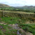 The Pennine Way: Lost on Kinder Scout, Derbyshire - 9th October 2005, A dry-stone wall and a Pennin view