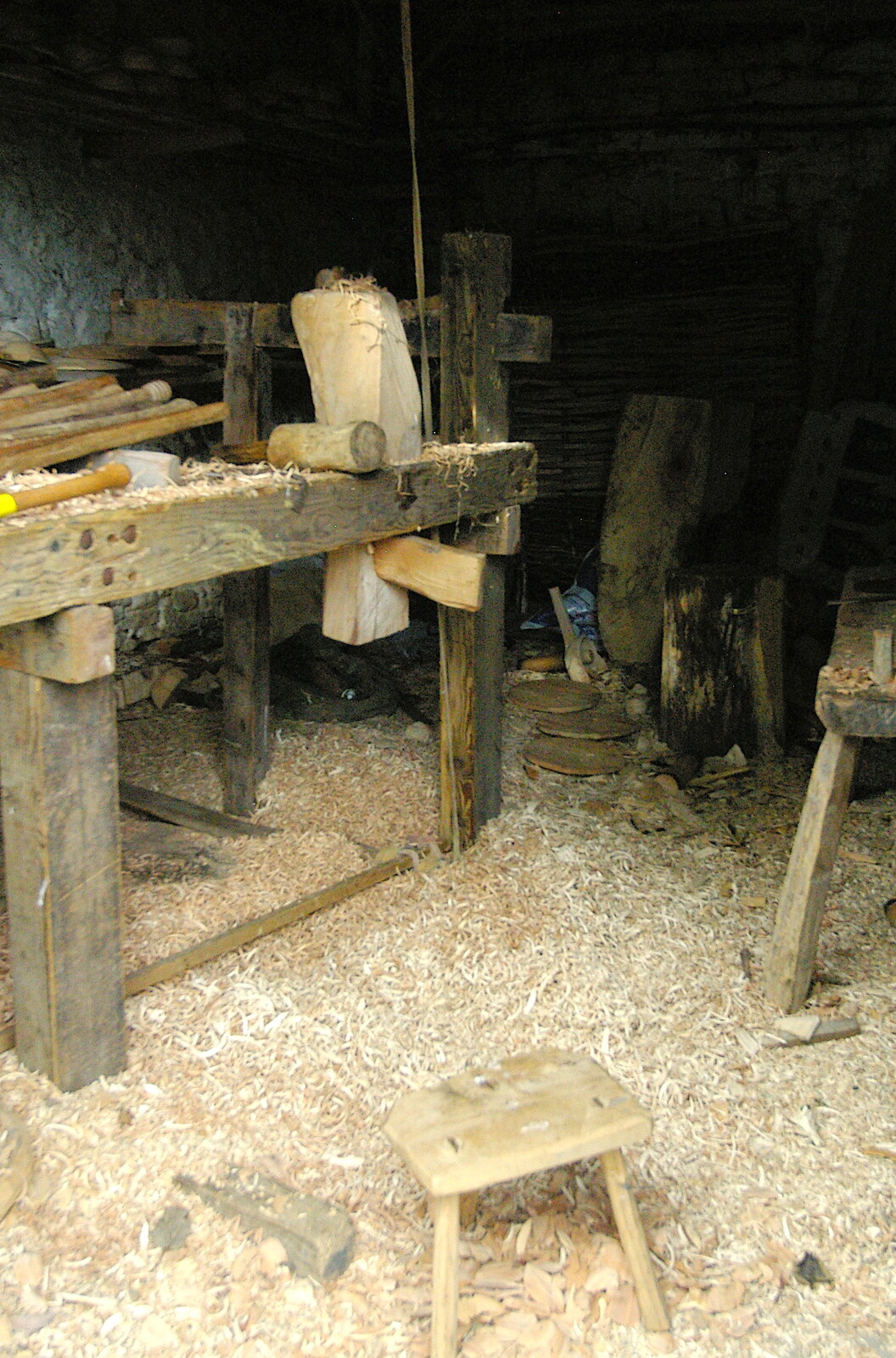 A woodworker's workshop, Lee Farm from The Pennine Way: Lost on Kinder Scout, Derbyshire - 9th October 2005