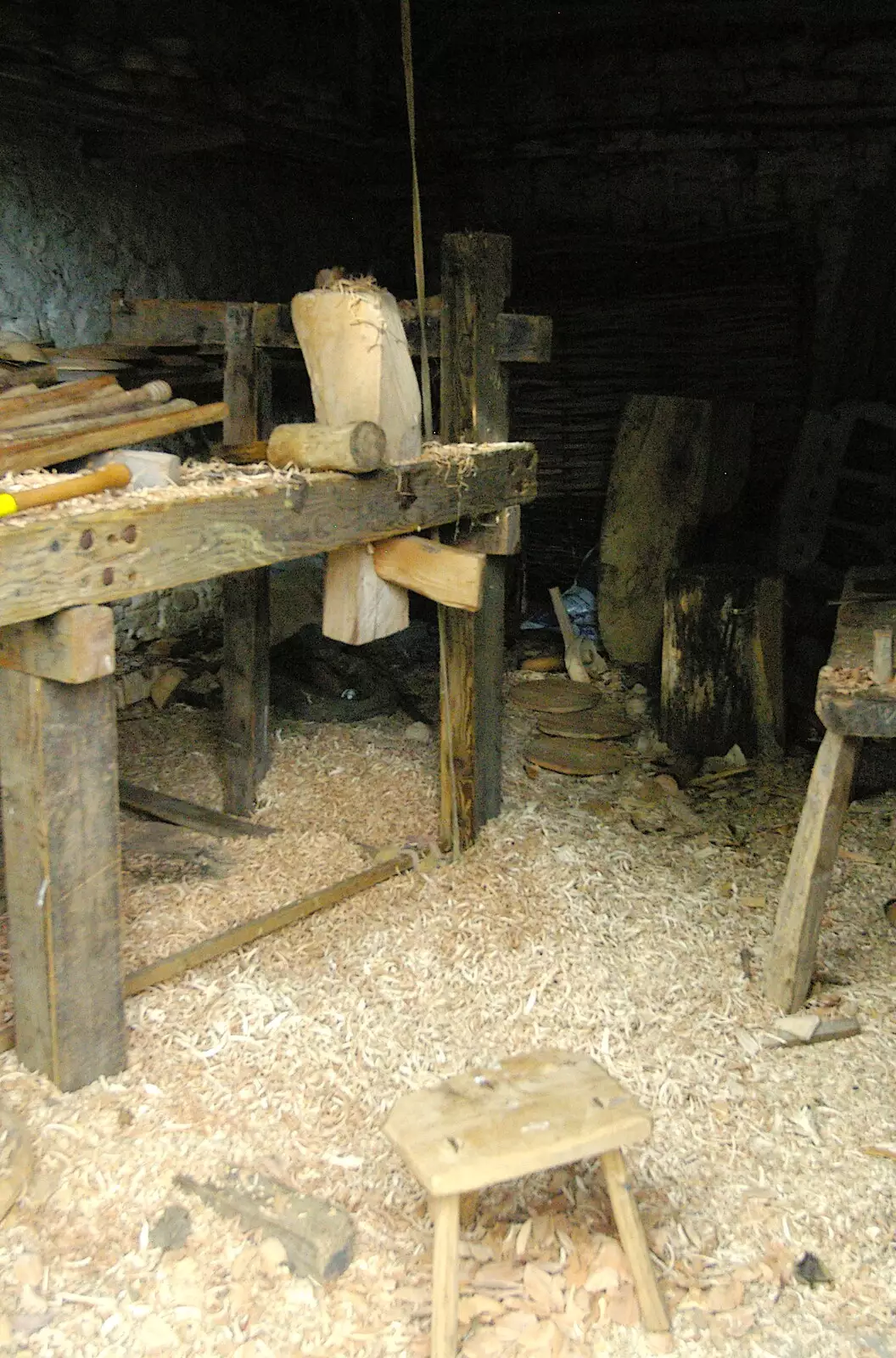 A woodworker's workshop, Lee Farm, from The Pennine Way: Lost on Kinder Scout, Derbyshire - 9th October 2005