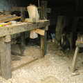 The Pennine Way: Lost on Kinder Scout, Derbyshire - 9th October 2005, A woodworker's workshop, Lee Farm