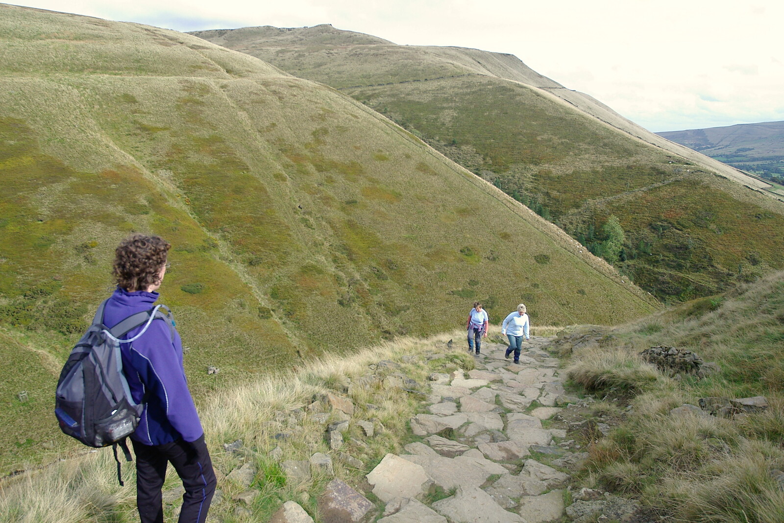 The Pennine Way: Lost on Kinder Scout, Derbyshire - 9th October 2005: More walkers in the hills
