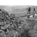 The Pennine Way: Lost on Kinder Scout, Derbyshire - 9th October 2005, A pile of stones near Kinder Low