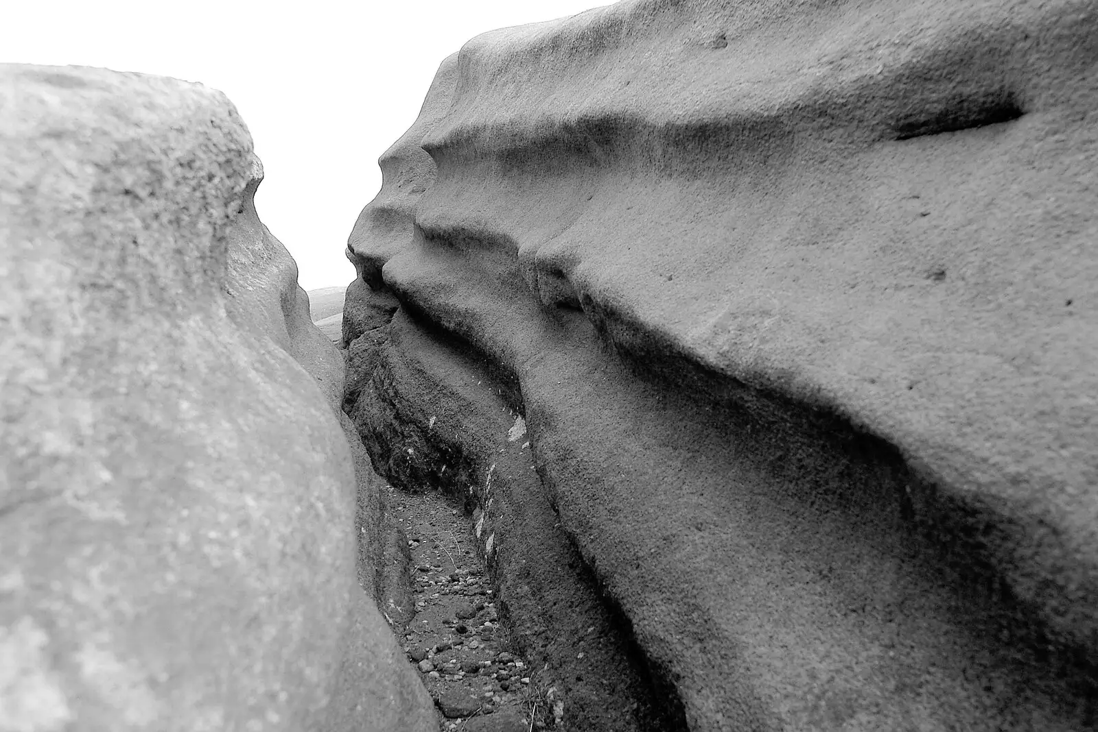 More aeolian carving, from The Pennine Way: Lost on Kinder Scout, Derbyshire - 9th October 2005