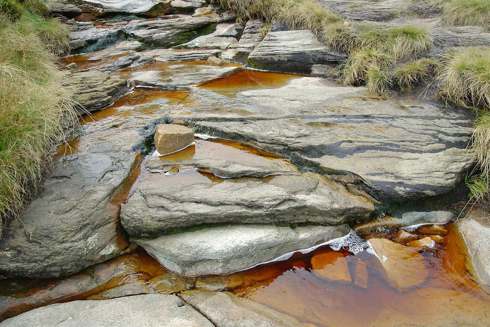 A red brook, from The Pennine Way: Lost on Kinder Scout, Derbyshire - 9th October 2005