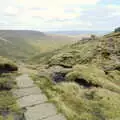 A flag-stone path, The Pennine Way: Lost on Kinder Scout, Derbyshire - 9th October 2005