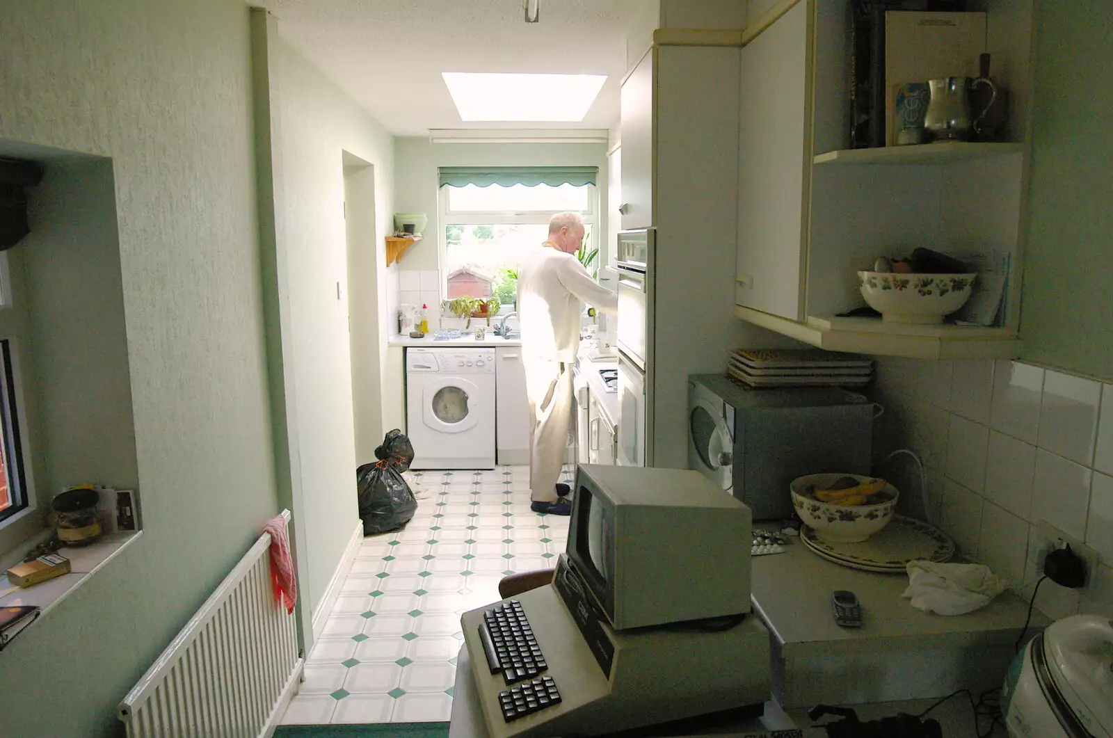 A Commodore PET in the old man's kitchen, from A Trip Around Macclesfield and Sandbach, Cheshire - 10th September 2005