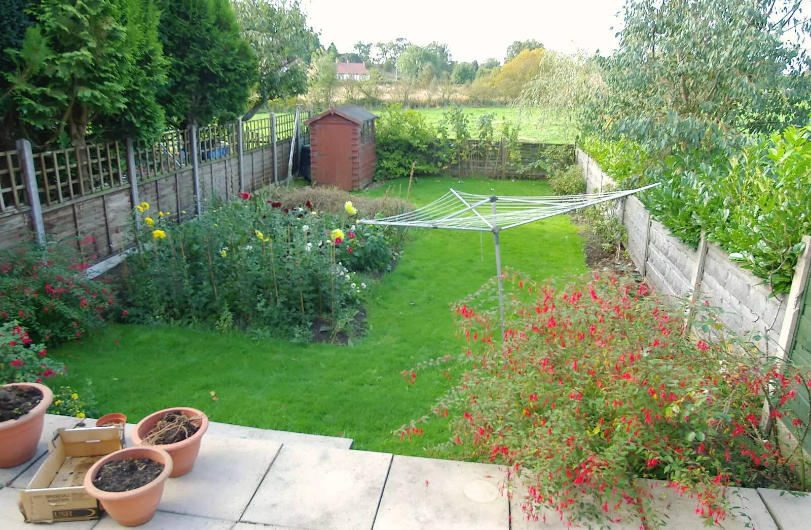 The back garden, from A Trip Around Macclesfield and Sandbach, Cheshire - 10th September 2005