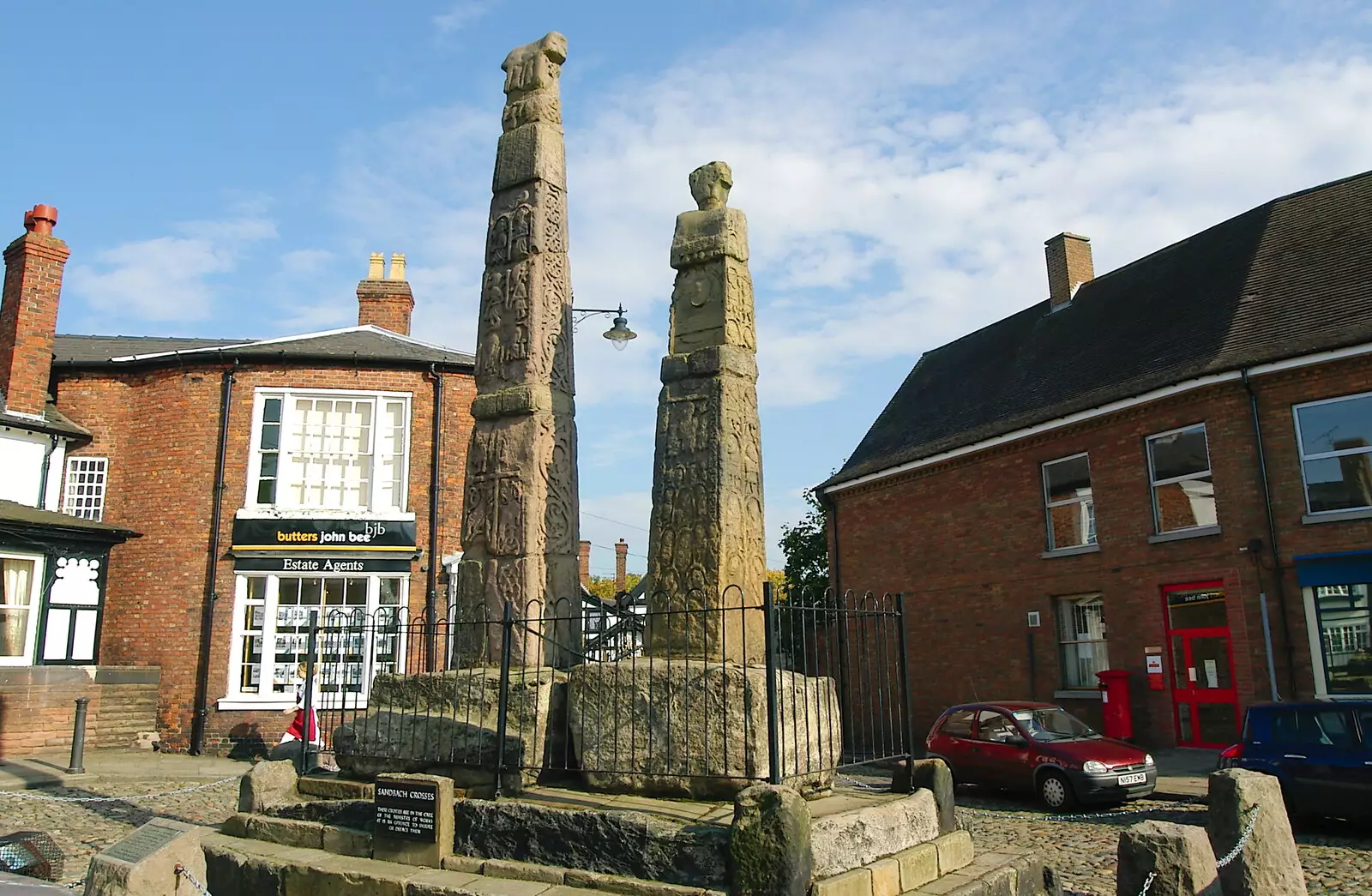 The Saxon Crosses, Sandbach, Cheshire, from A Trip Around Macclesfield and Sandbach, Cheshire - 10th September 2005