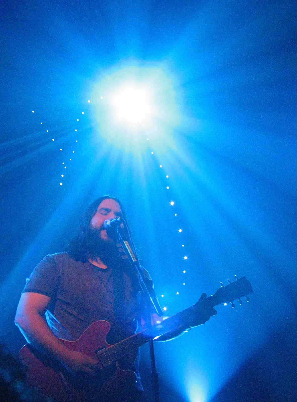 Under a blue light, from The Magic Numbers and Scenes of Diss, Norfolk - 15th October 2005