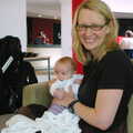 Nadine with sprog, Andrew Leaves Qualcomm, Cambridge - 18th October 2005