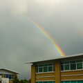There's a double spoked rainbow over Matrix House, Andrew Leaves Qualcomm, Cambridge - 18th October 2005