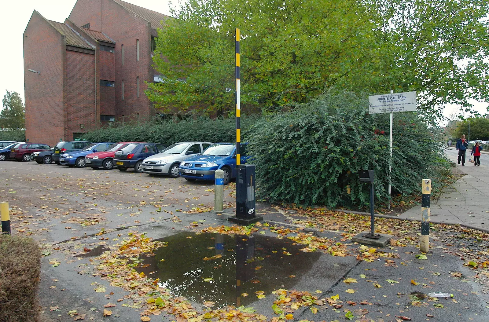 The entrance to St. Edmund's car park, from Suffolk County Council Dereliction, and Cotton Flamenco, Suffolk - 22nd October 2005